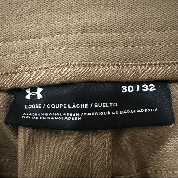 Mens Under Armour Tactical Guardian Cargo Pants, Size 30/32, Brown Loose Fit - Picture 8 of 9